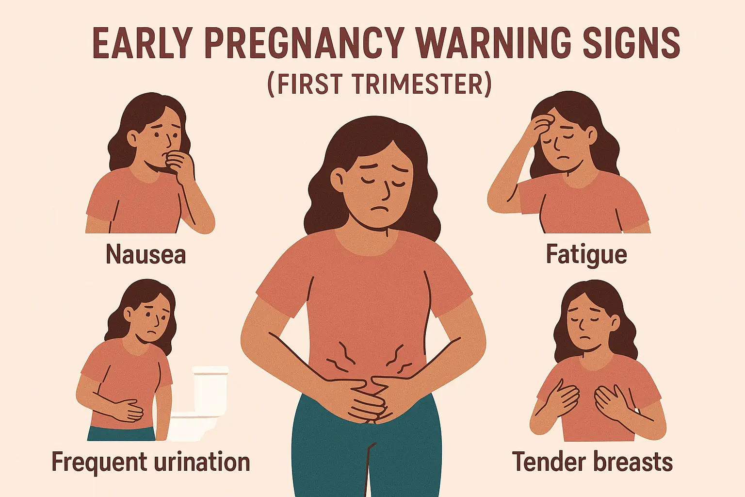 Early pregnancy warning signs (first trimester)