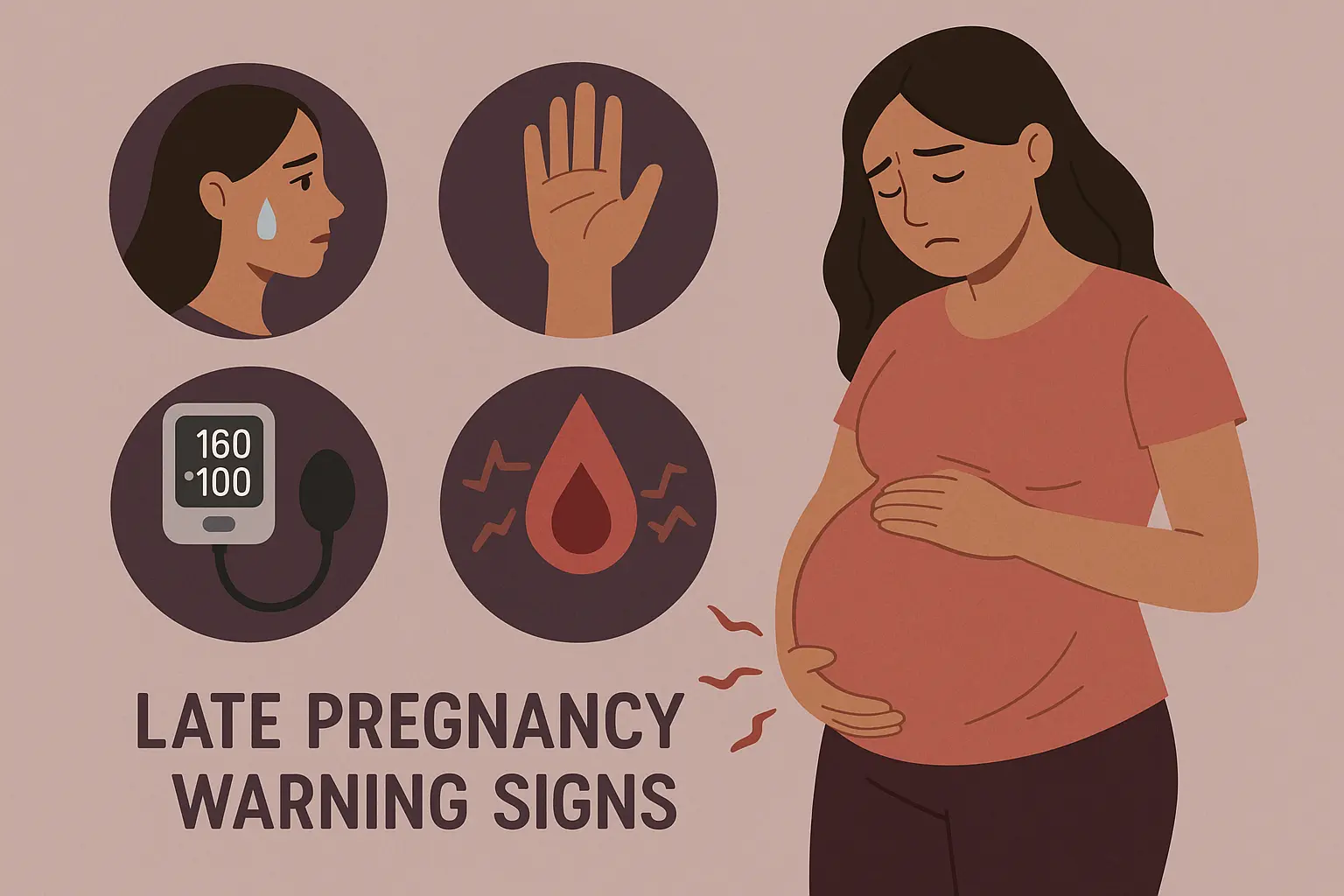 Late pregnancy warning signs
