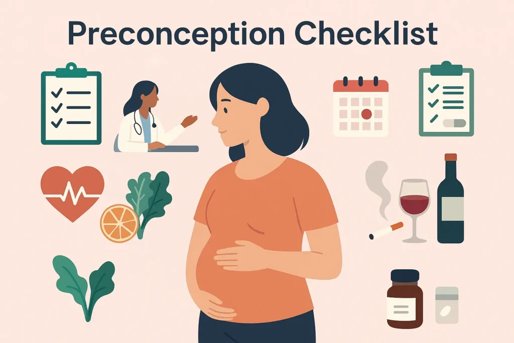 Preconception Checklist What To Do Before You Get Pregnant