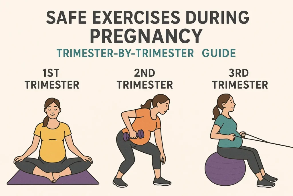 Safe exercises during pregnancy trimester-by-trimester guide