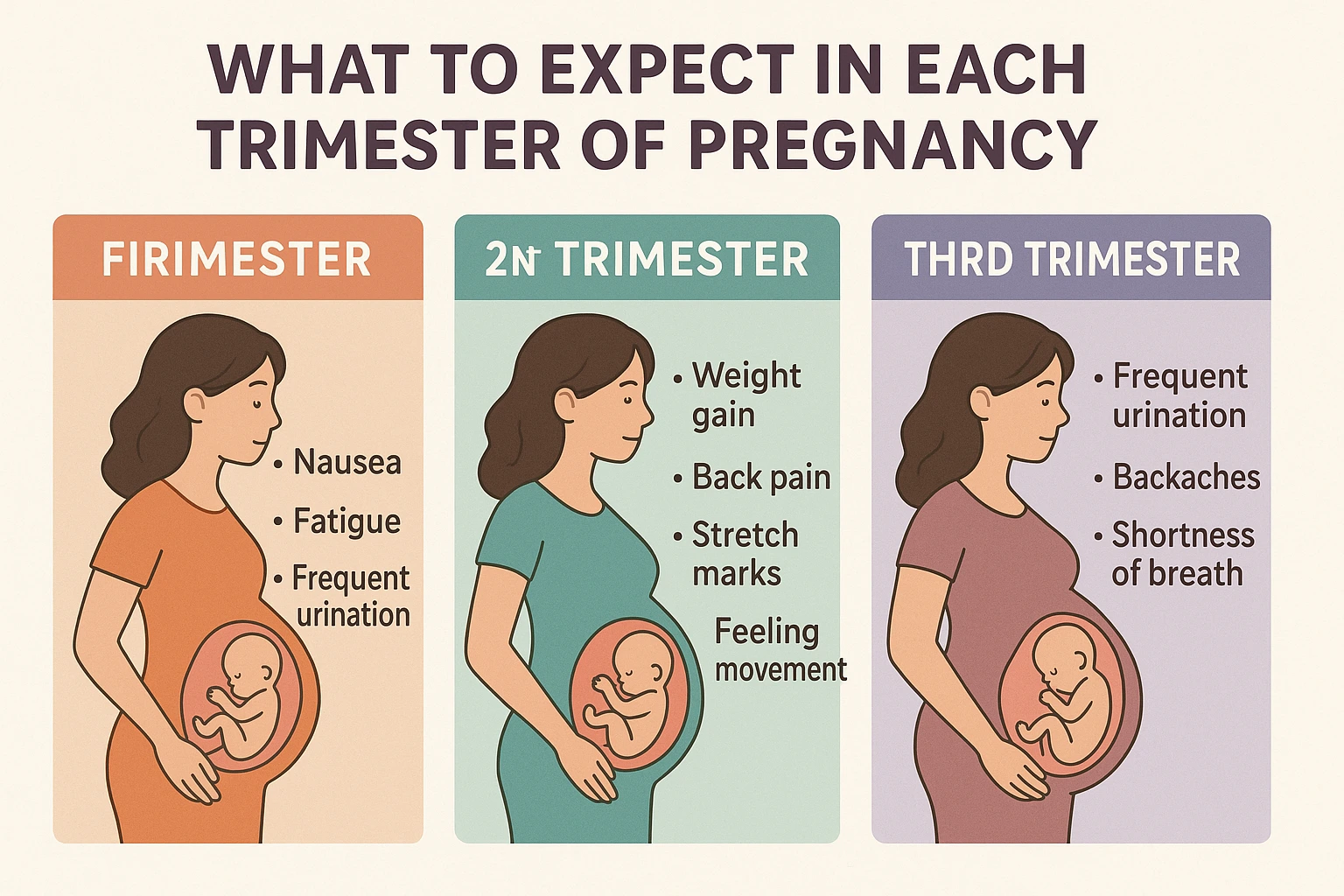 What To Expect In Each Trimester Of Pregnancy