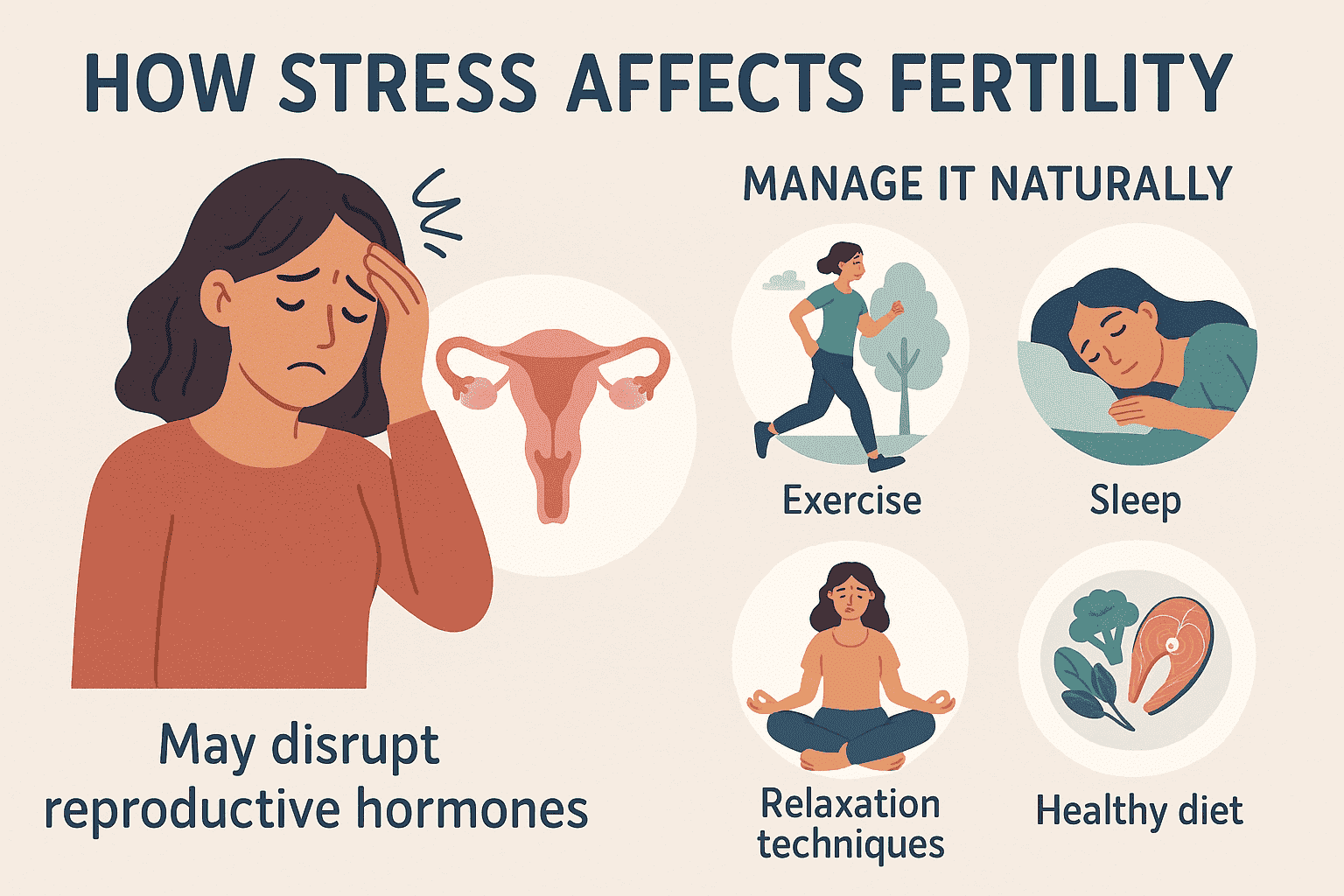 how stress affects fertility and how to manage it naturally