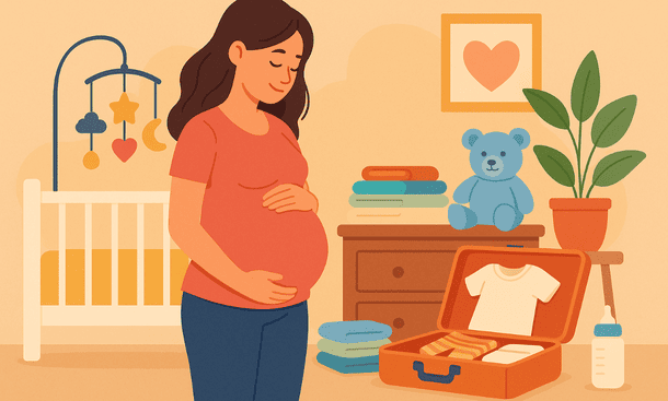 Third Trimester Pregnancy Preparing for Baby