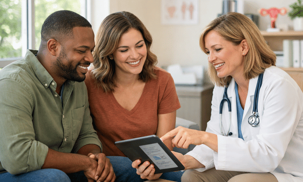 Consultation with a doctor in office