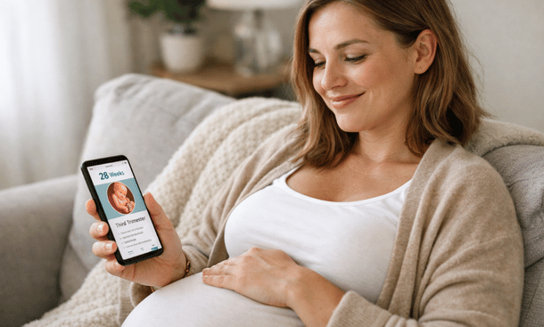 Content Pregnant Moment