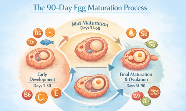 Egg Maturation Infographic