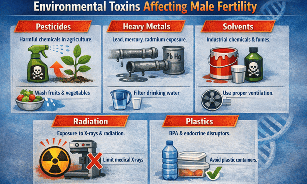 Male Fertility Toxins Infographi