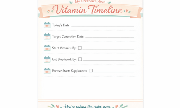 Preconception Vitamin Planner