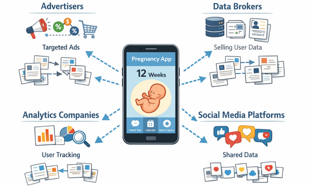 Pregnancy App Data Flow