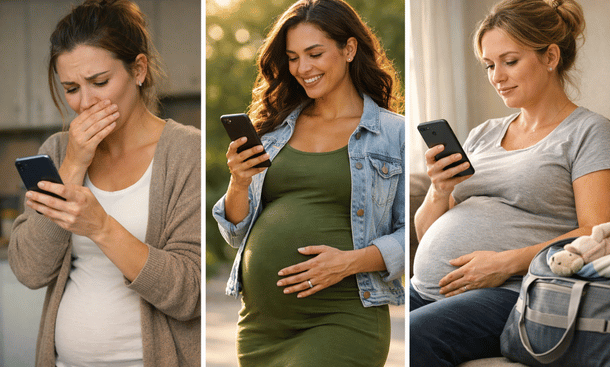 Pregnancy Journey Triptych