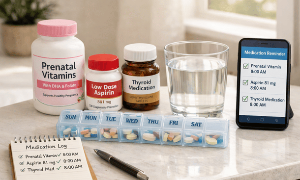 Safe medications and dietary supplements for pregnant women