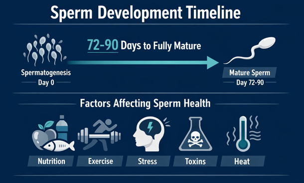 Sperm Development Timeline