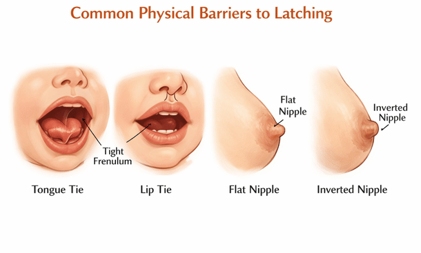 common physical barriers to latching