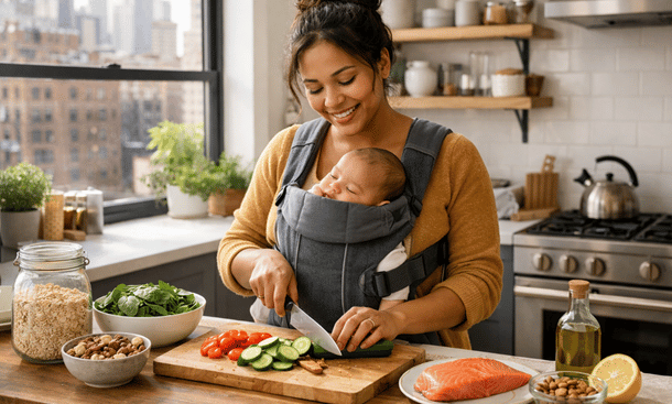 Jeune Maman en Cuisine