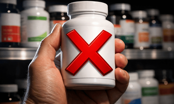supplement bottle X