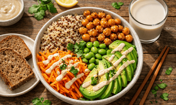 Colorful Vegetarian Buddha Bowl