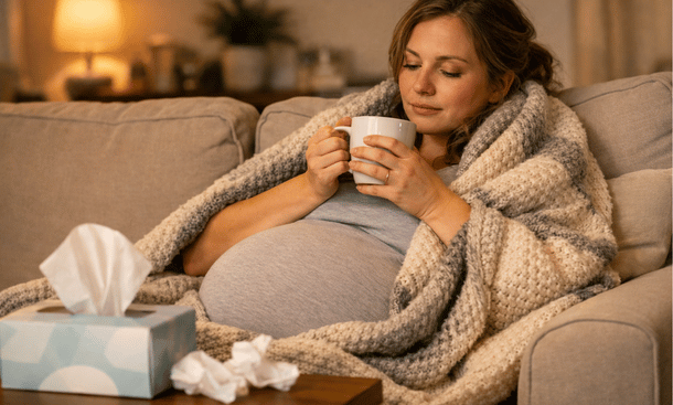 Cozy Expectant Moment