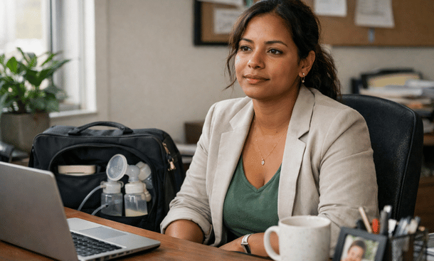 Determined Working Mother