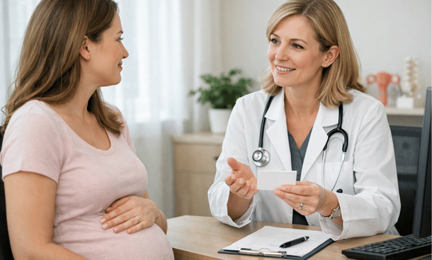 Pregnancy Consultation Scene