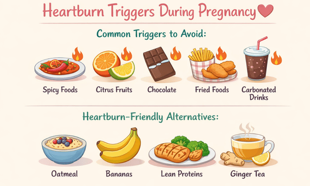 Pregnancy Heartburn Infographic
