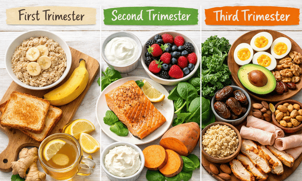 Pregnancy Superfoods by Trimester