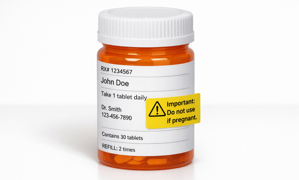 Prescription Warning Bottle