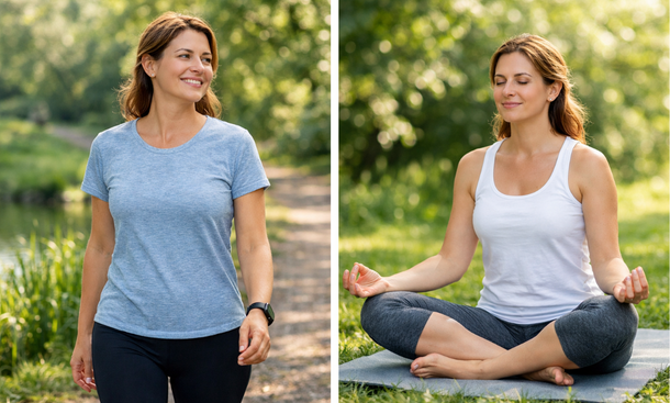 Relaxed Outdoor Yoga
