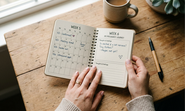 Woman's hands holding calenda