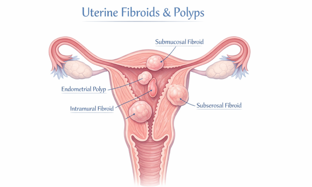 Uterine Fibroids Illustration