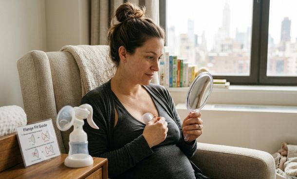 Breast pump flange size: find a better fit