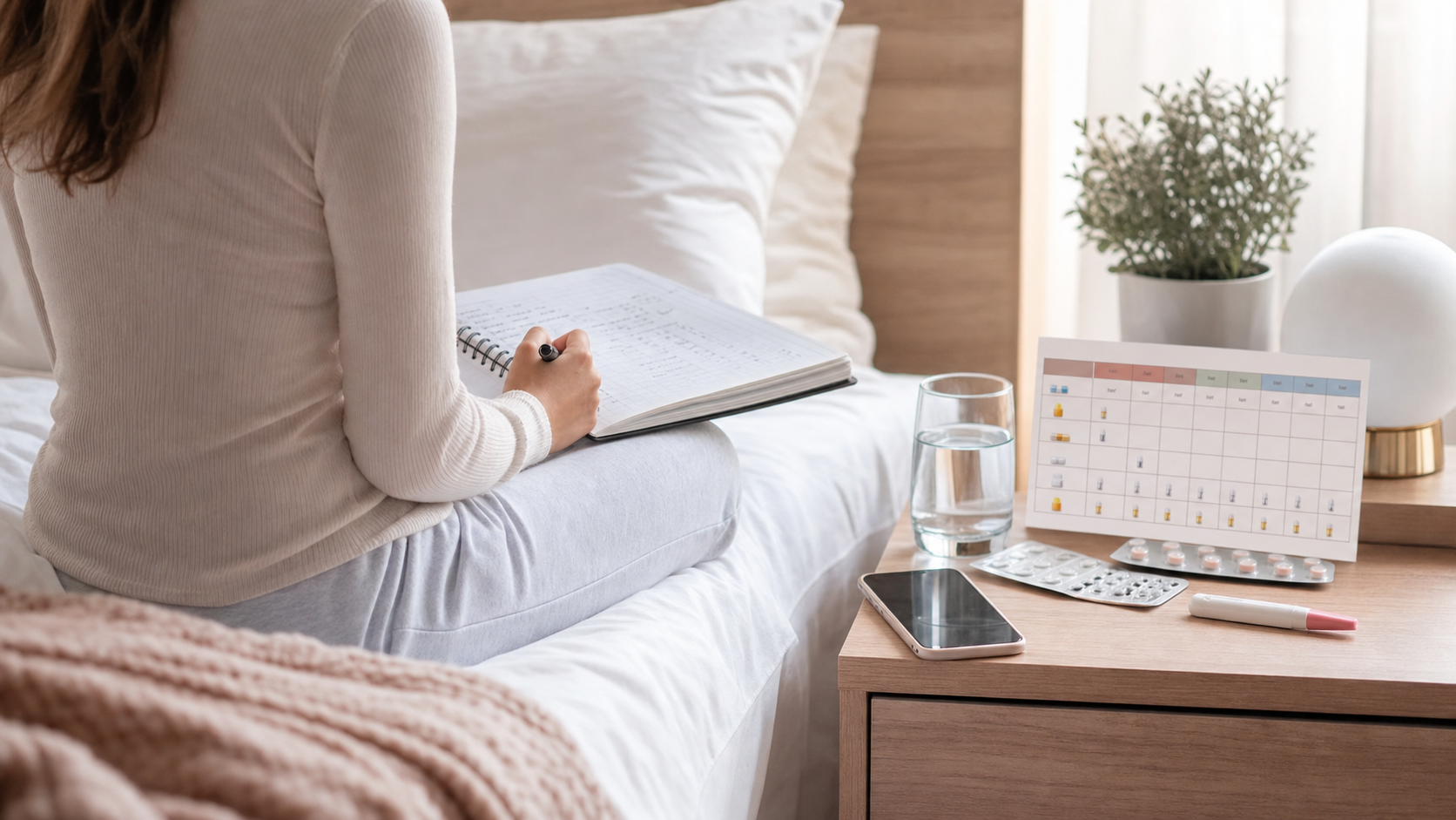 create a realistic image of a patient reviewing a printed fertility clinic estimate with a doctor’s hand pointing to line items. Use a neutral exam-room se